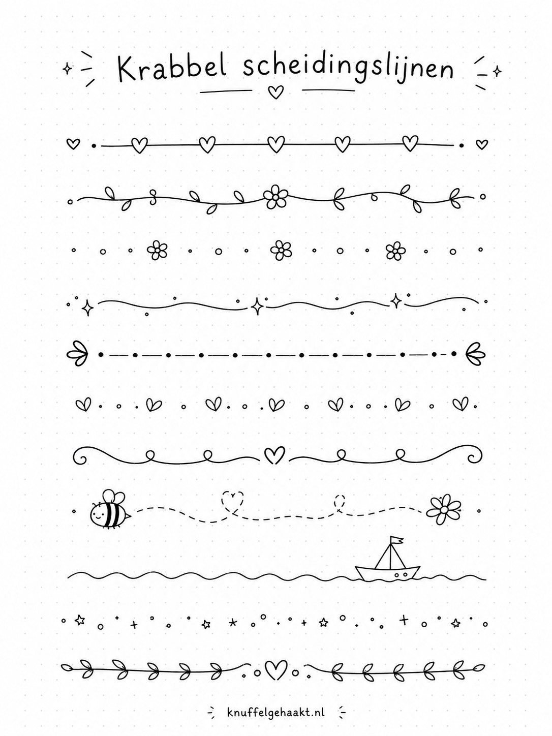 7 Bullet Journal Doodles Die Elke Bujo - Pagina Vrolijker
