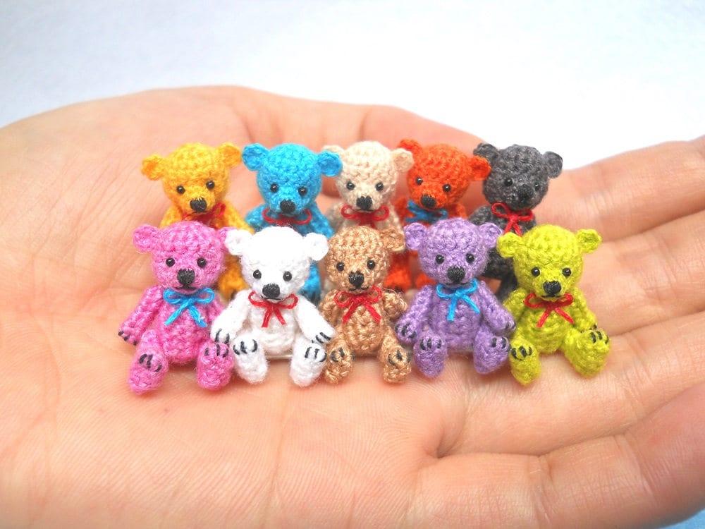 Variaties mini beer amigurumi