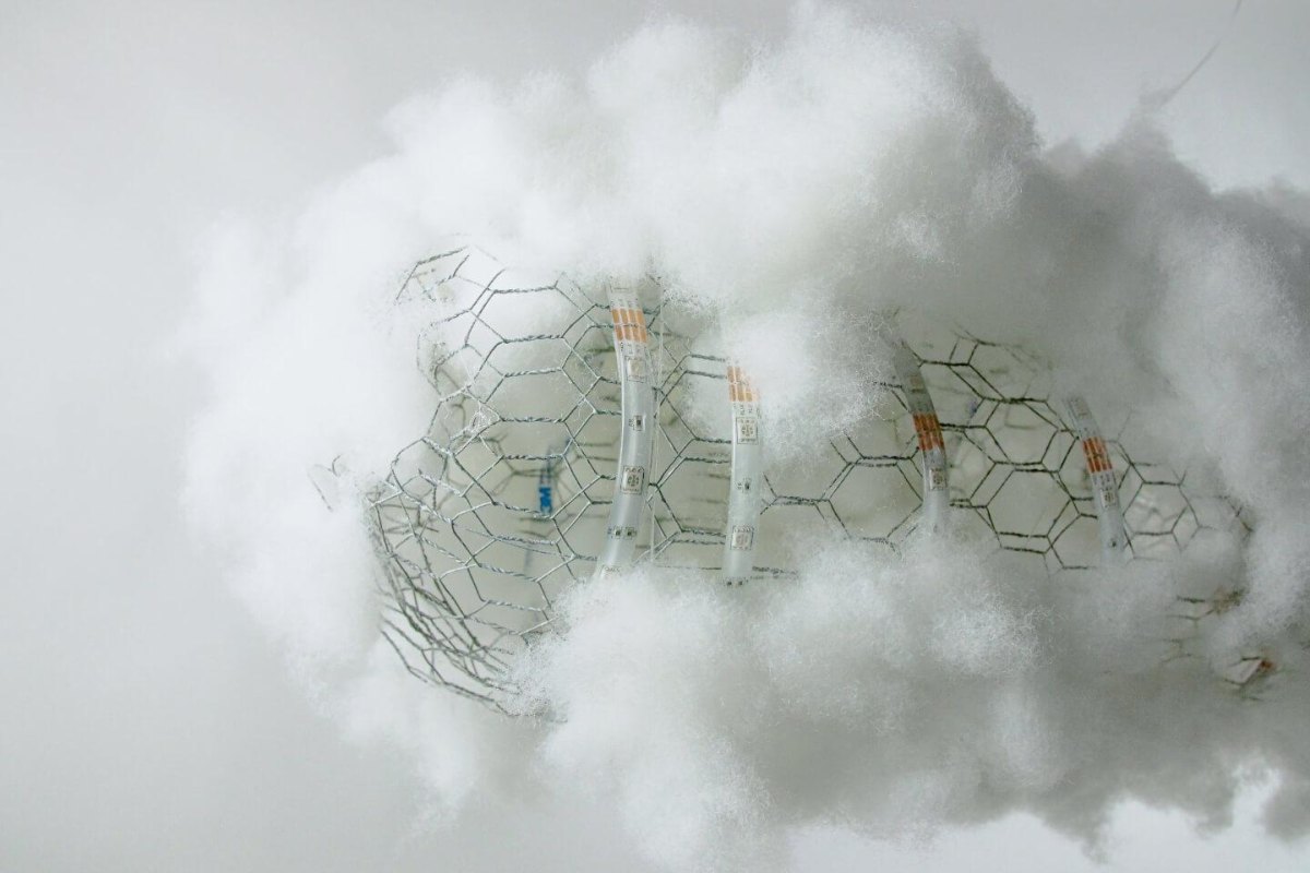Frame voor cloud lamp bouwen
