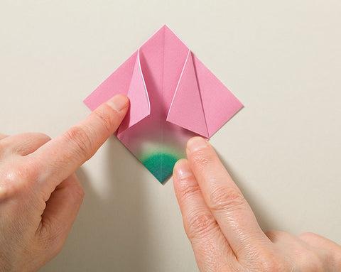 Bloembladen origami tulp