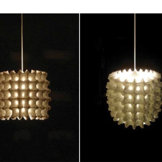 Veilige eierdooslamp ophangen