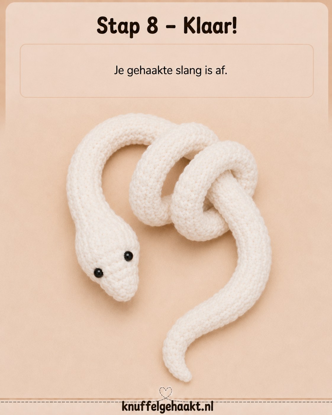 Gehaakte Slang Amigurumi Patroon - Van Magische Ring Tot