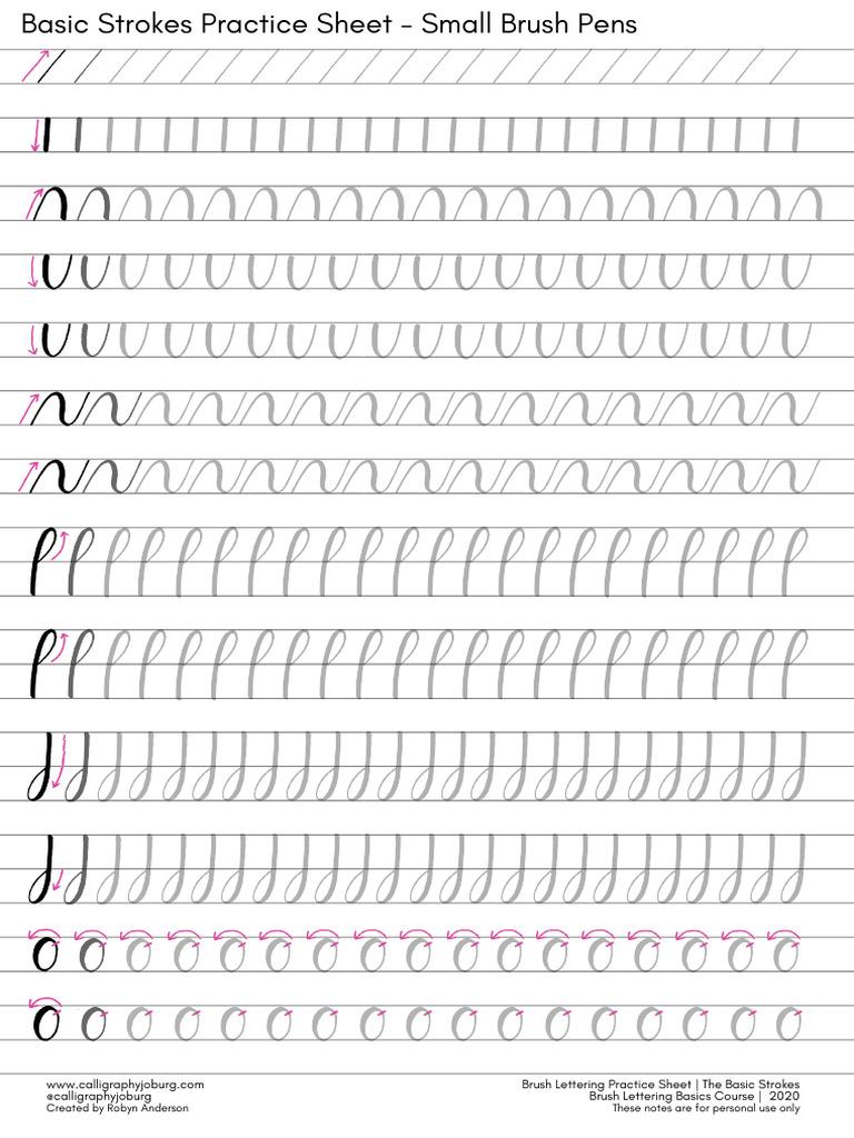 Handlettering letters oefenen: zo leer je mooie letters