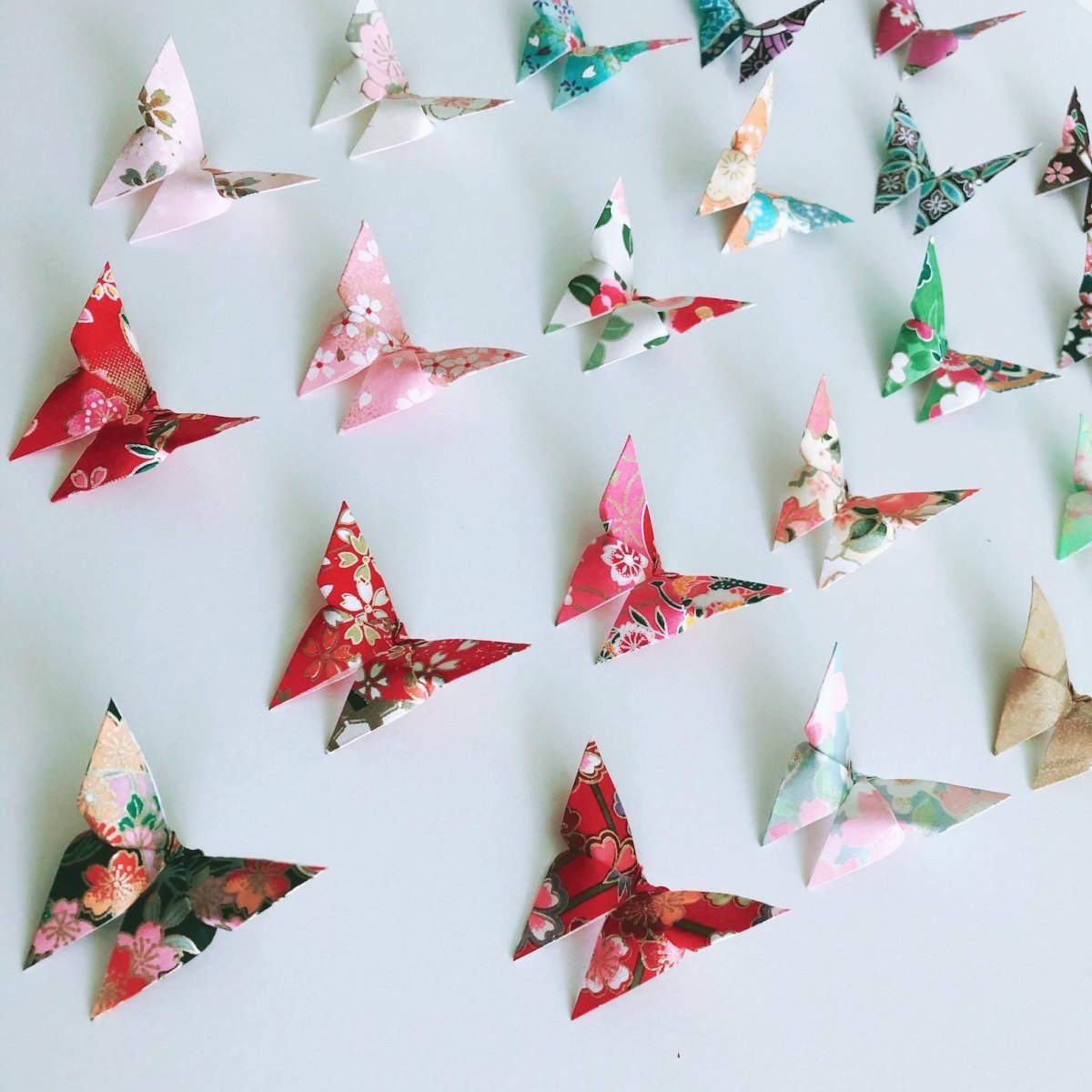 Origami vlinders decoratie