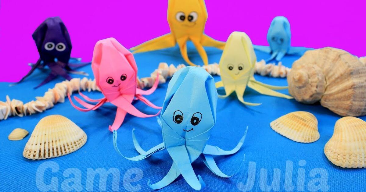 Origami zeedieren papier