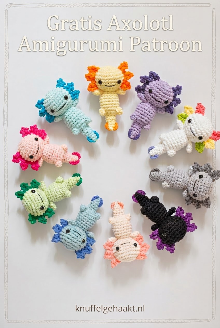 Gratis Axolotl Amigurumi Patroon