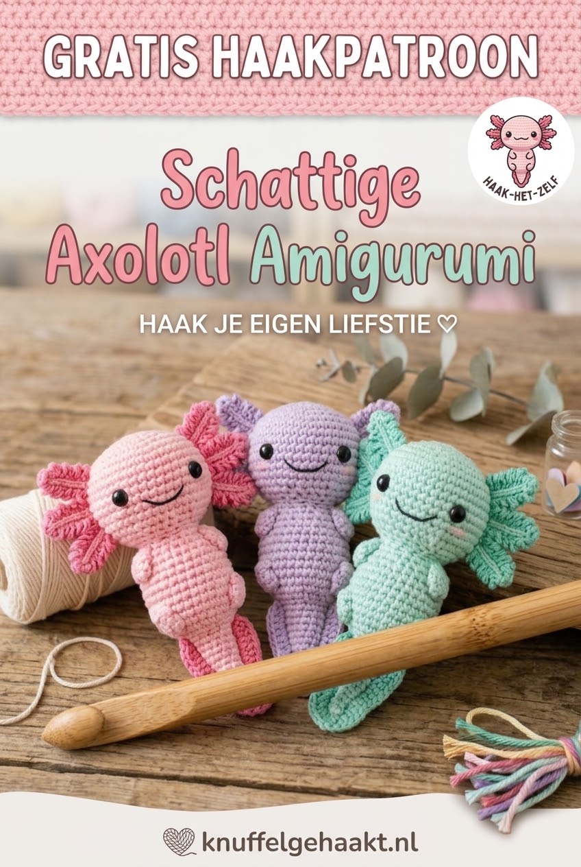 Gratis Haakpatroon Schattige Axolotl Amigurumi