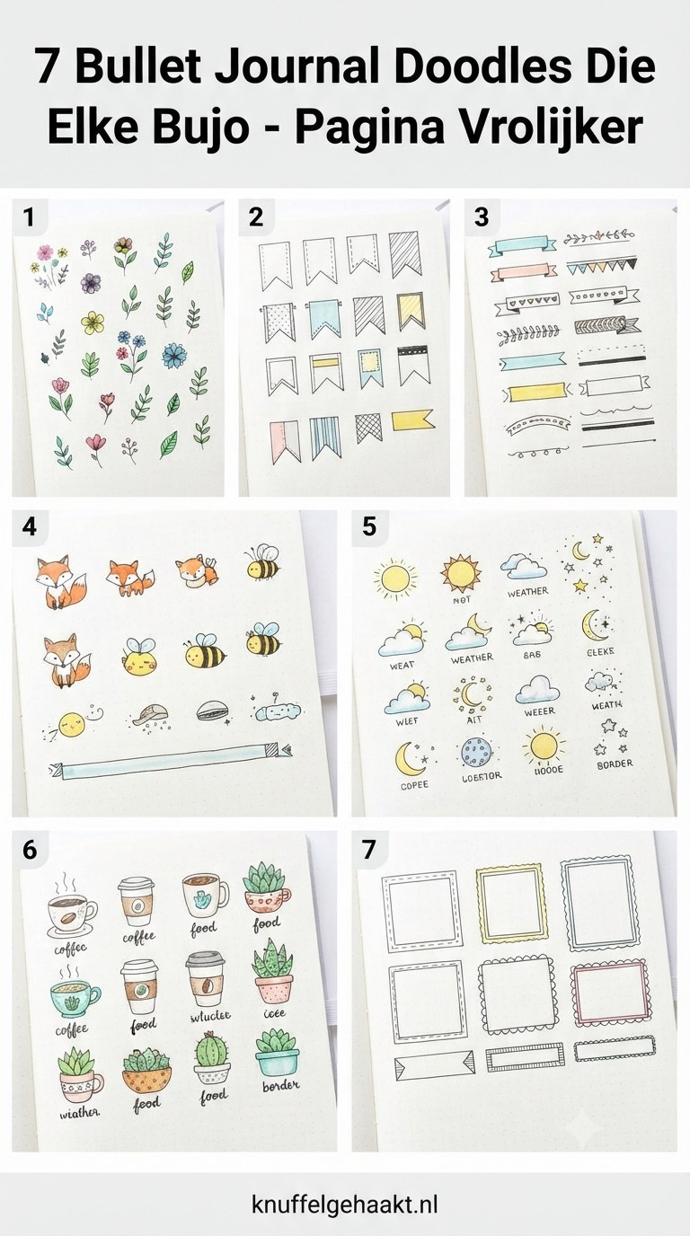 7 Bullet Journal Doodles Die Elke Bujo - Pagina Vrolijker