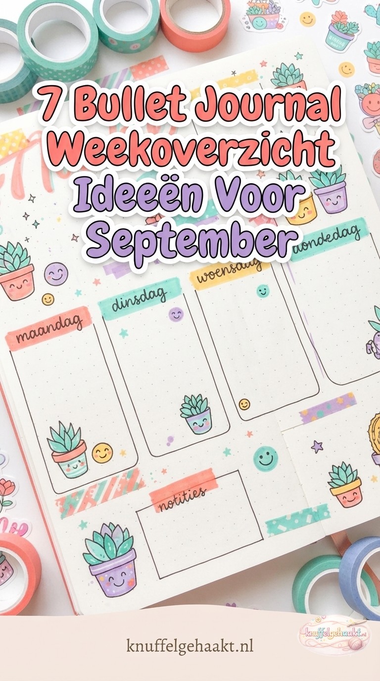 7 Bullet Journal Weekoverzicht Ideeën Voor September