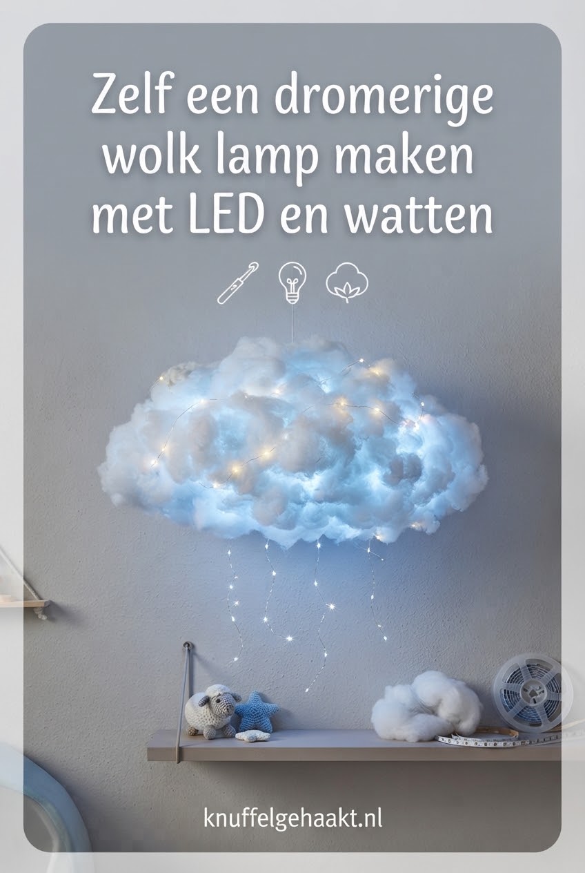 Zelf een dromerige wolk lamp maken met LED en watten