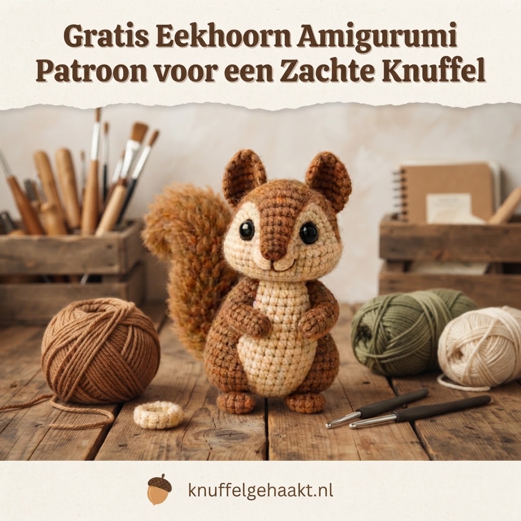 Gratis Eekhoorn Amigurumi Patroon voor een Zachte Knuffel