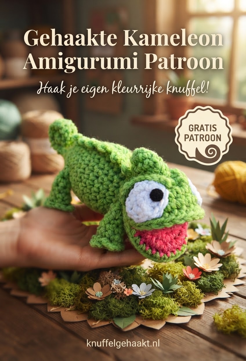Gehaakte Kameleon Amigurumi Patroon
