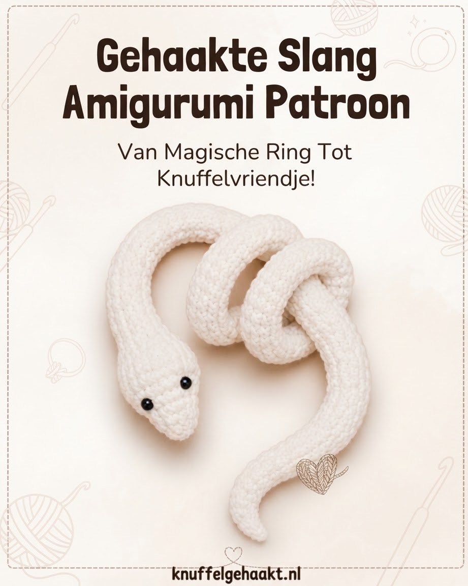 Gehaakte Slang Amigurumi Patroon