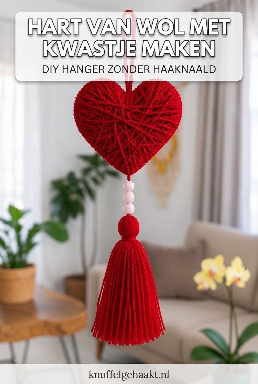 Hart Van Wol Met Kwastje Maken