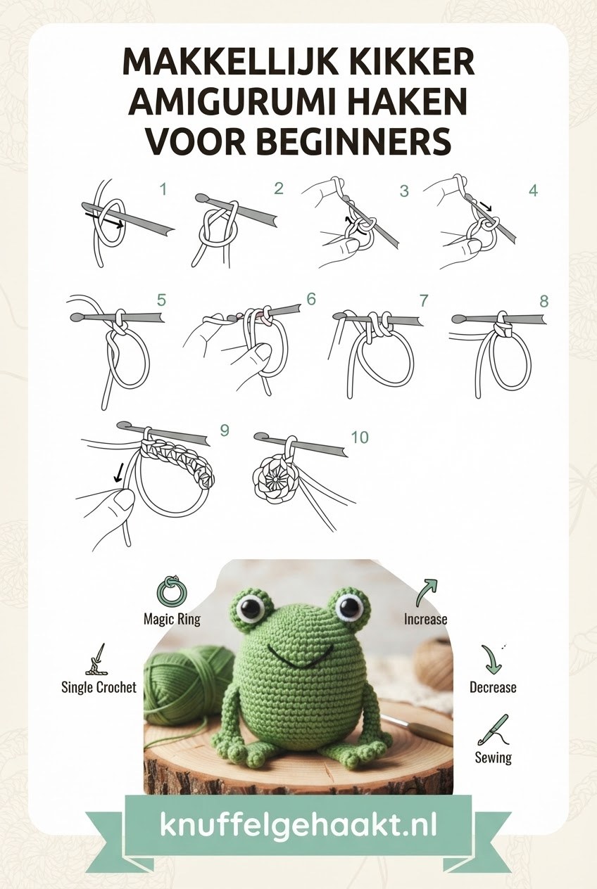 Makkelijk Kikker Amigurumi Haken Voor Beginners