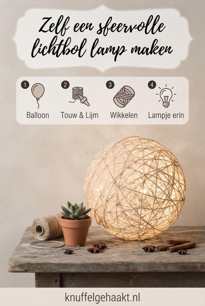 Zelf een sfeervolle lichtbol lamp maken