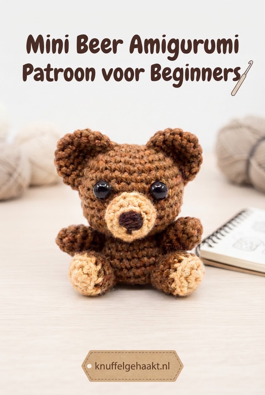 Mini Beer Amigurumi Patroon voor Beginners