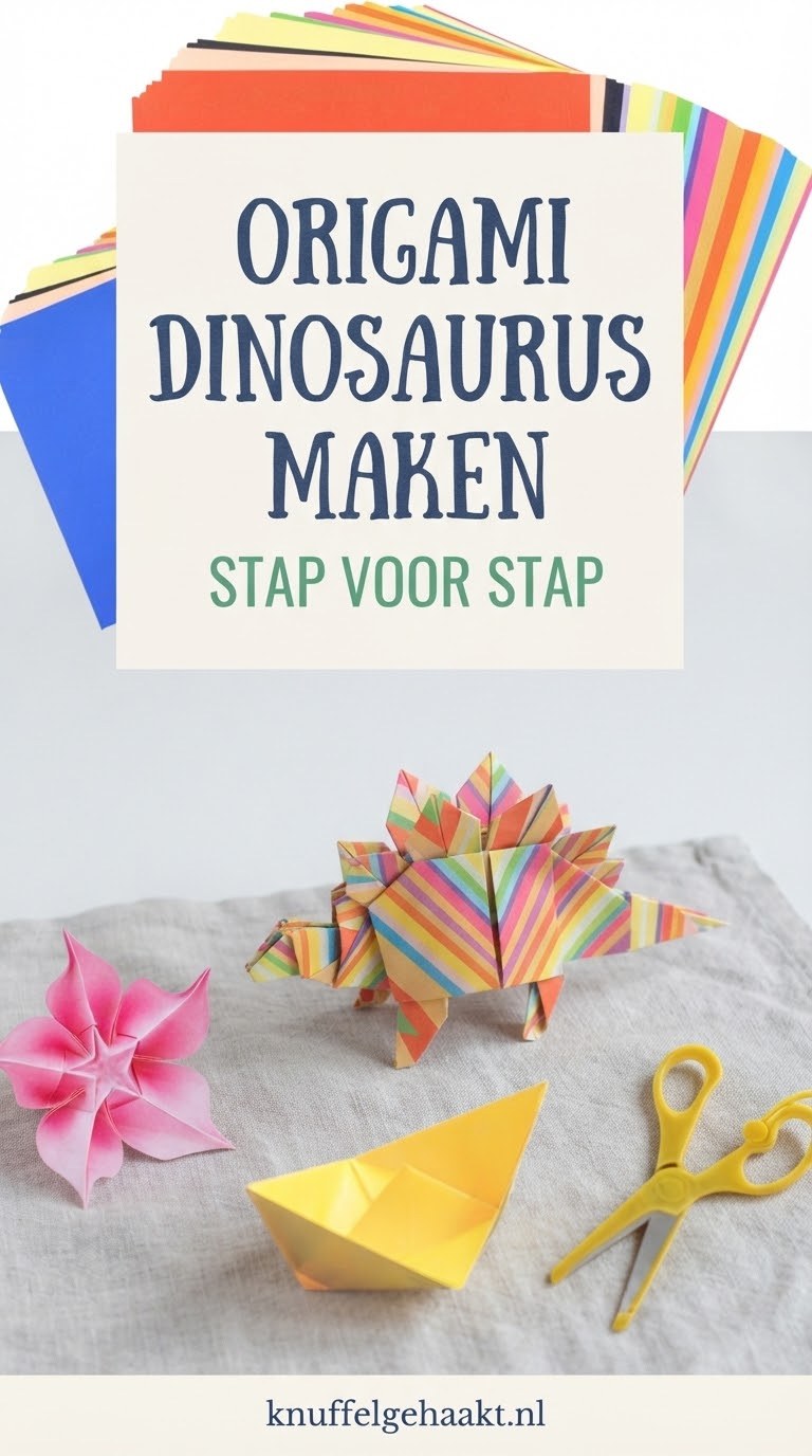 Origami Dinosaurus Maken Stap voor Stap