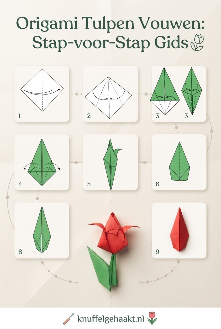 Origami Tulpen Vouwen: Stap-voor-Stap Gids