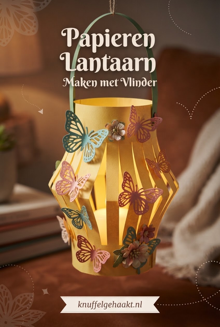 Papieren Lantaarn Maken met Vlinder