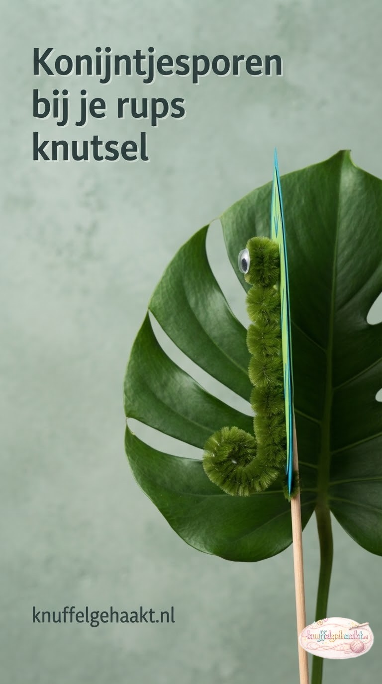 Konijntjesporen bij je rups knutsel
