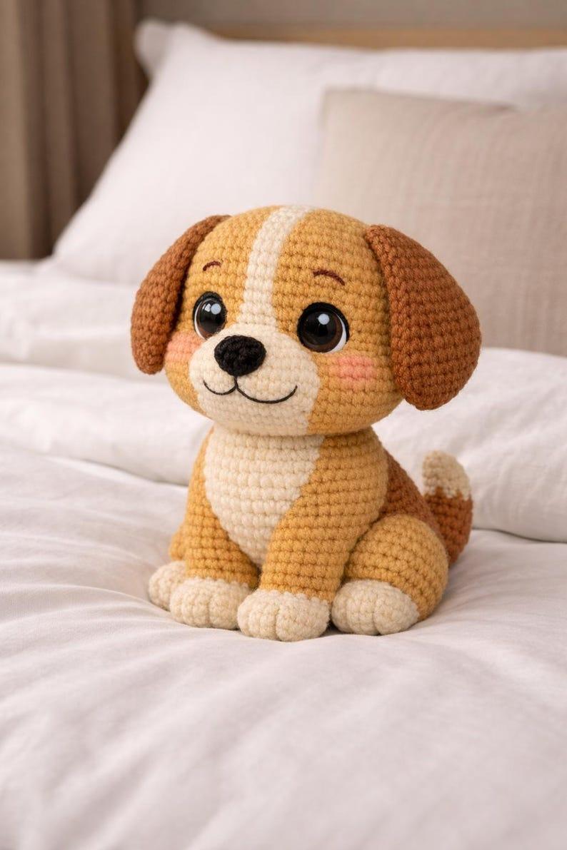 Crochet puppy amigurumi maken met leuke patronen