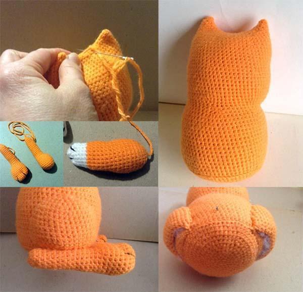 Kattenlichaam haken zonder naaien
