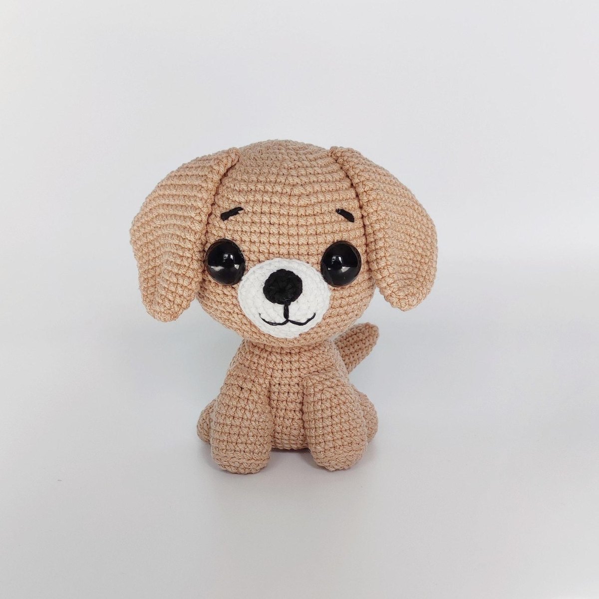 Veiligheidsoogjes puppy amigurumi